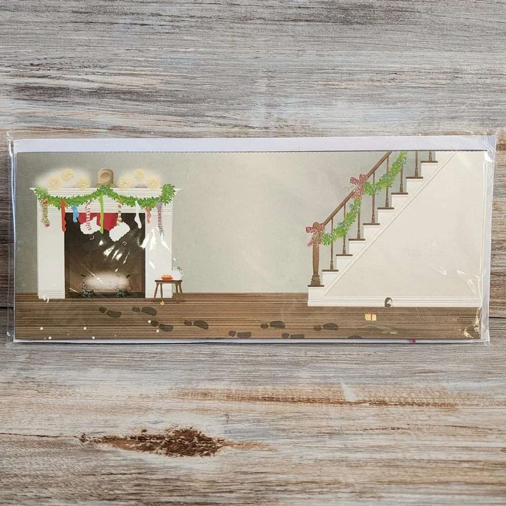 Up With Paper Panoramics 3D Pop Up Christmas Card Midnight Room Kelly Becerra
